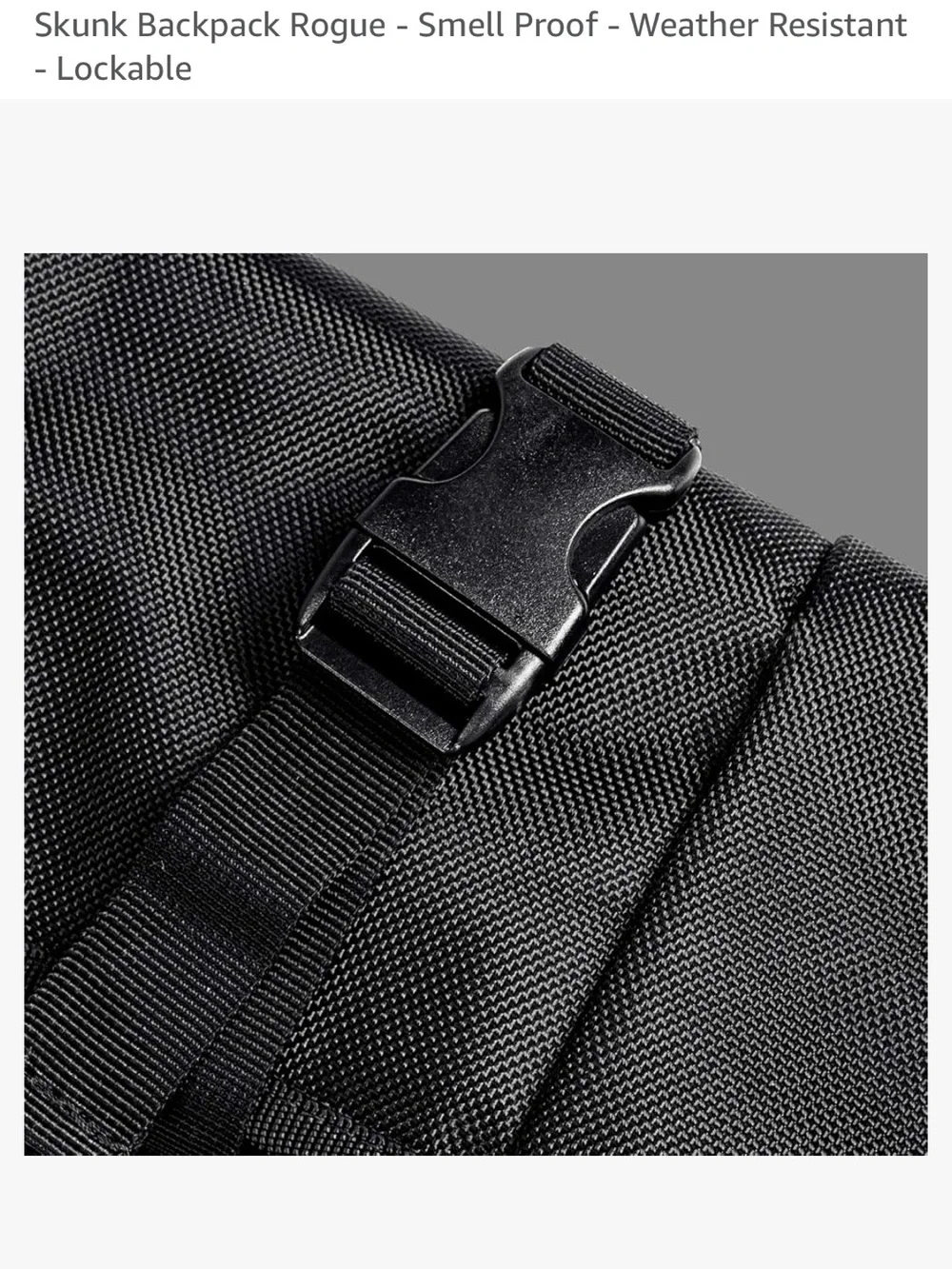 New SKUNK Rogue Smell Proof Weather Resistant Temp Control Lockable Backpack